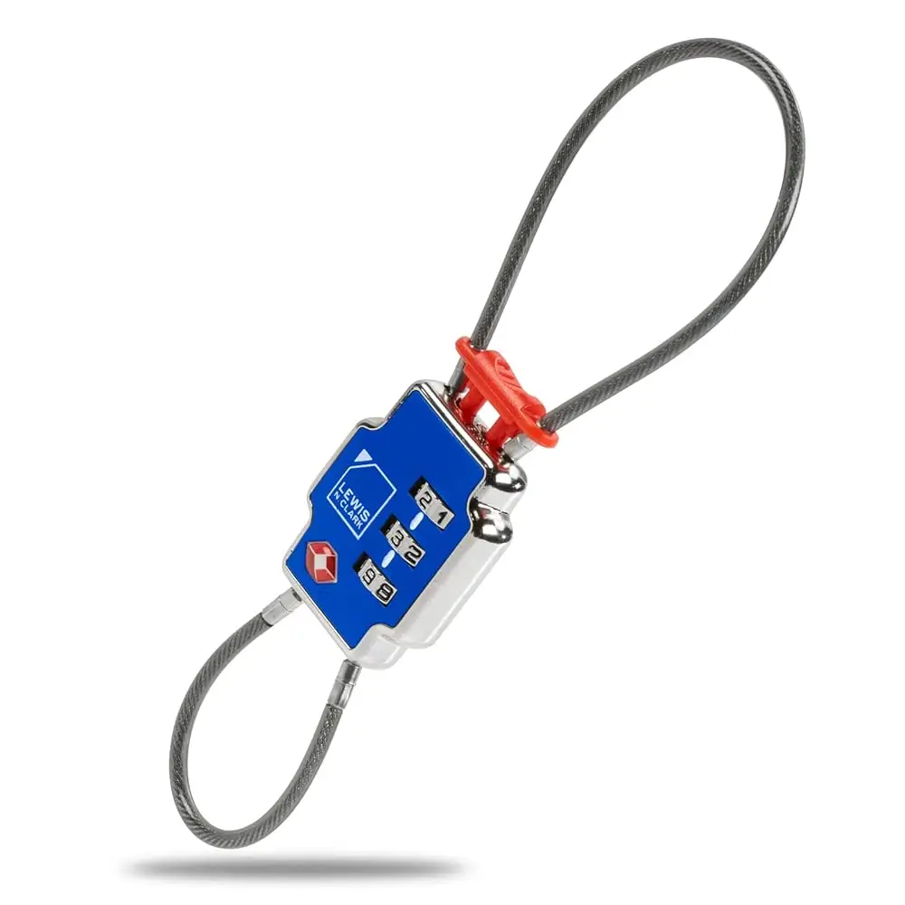 

Lewis N Clark 3X Security Lock TSA Luggage Locks for Suitcases, Carry On, Laptop Bag, Set Combo to Create Secure Padlock for