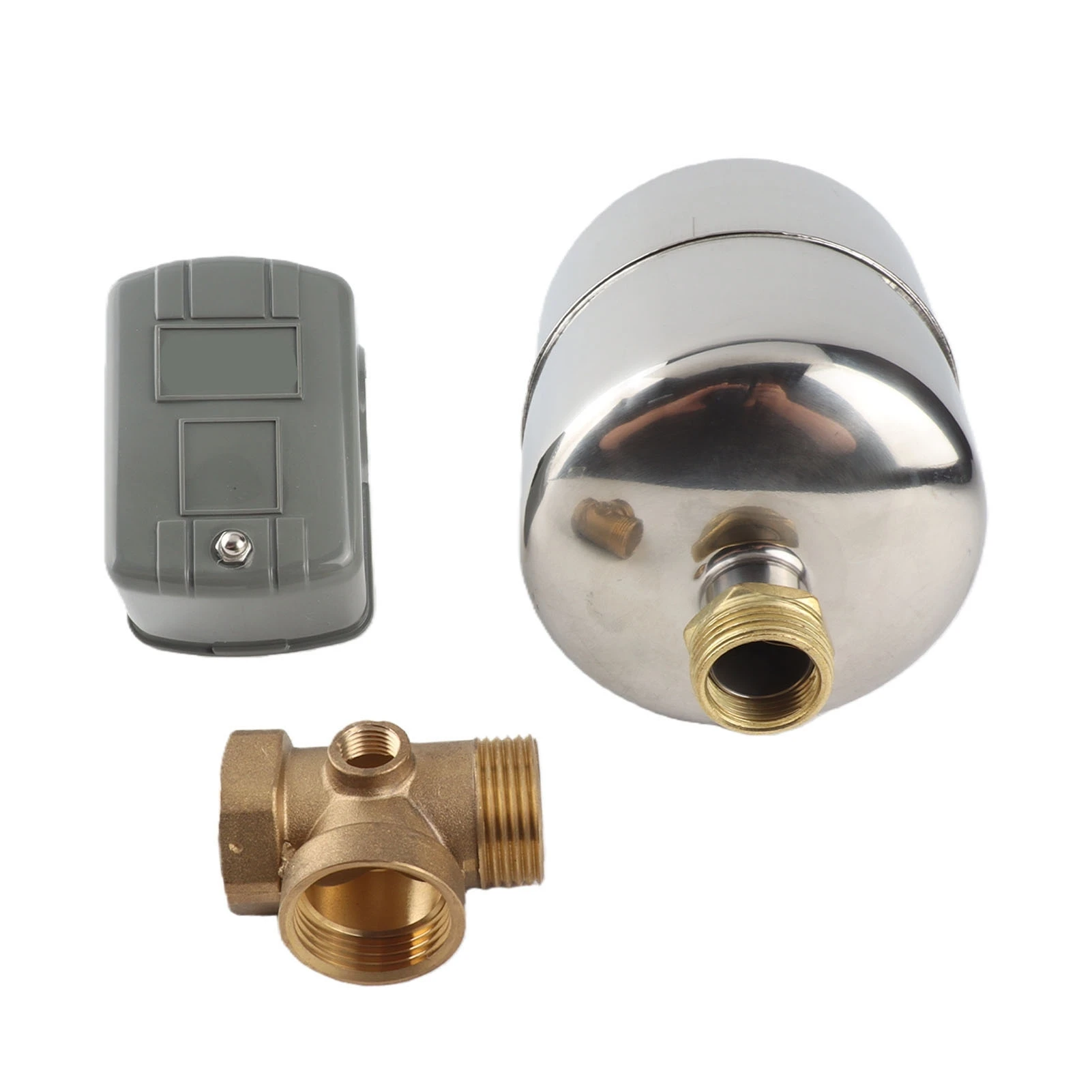 water-pump-pressure-control-switch-stainless-steel-pressure-tank-copper-check-valve-kit-110v‑230v