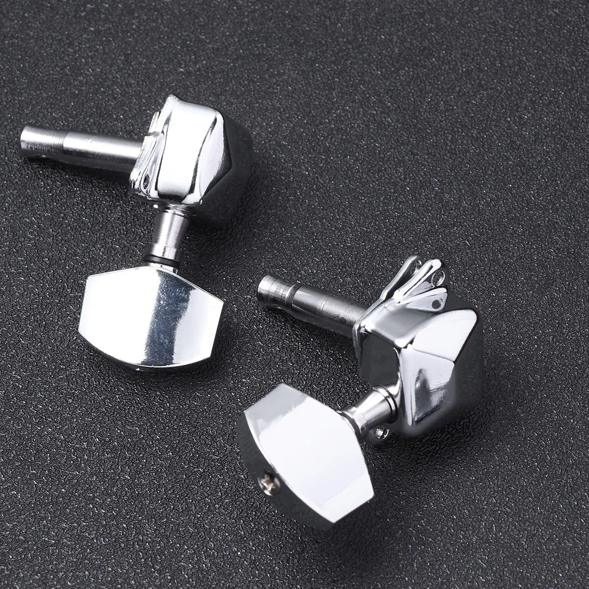 6Pcs Professional Guitar Tuning Pegs Heavy Duty Metal Build 3L Mini Square Head for Electric Folk Bass Reliable Performance