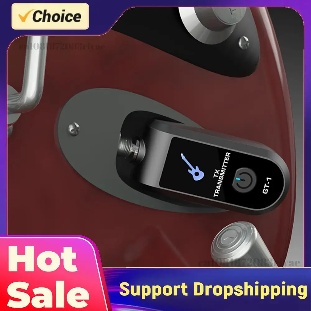 

Беспроводная гитарная система 2.4G с передатчиком и приемником, обеспечивающая точное звучание, перезаряжаемая, для электрогитары и бас-гитары