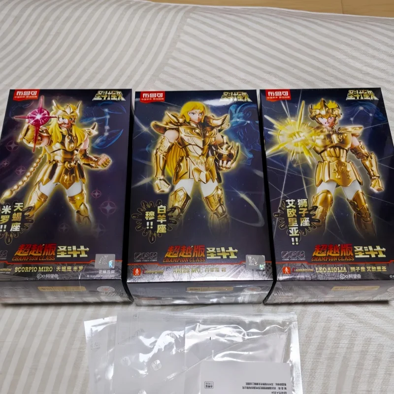 مجموعة شخصيات الحركة الجديدة من Blokees Saint Seiya-Cygnus Hyoga Aquarius Camus Aiolos Mu Aiolia Milo Champion Class Toy Assembly Model