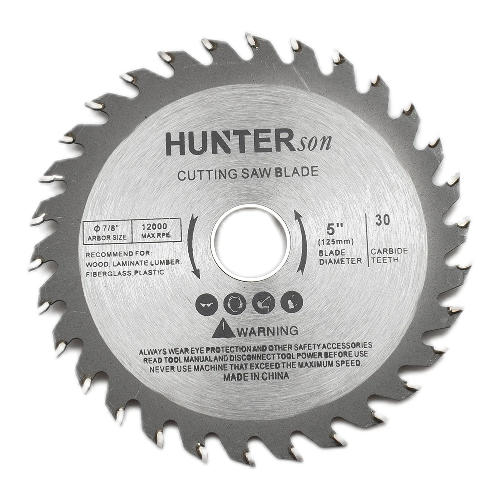 5 Inch 30T TCT Circular Saw 125mm Carbide Tipped Wood Cutting Disc For Angle Grinder Woodworking Tools