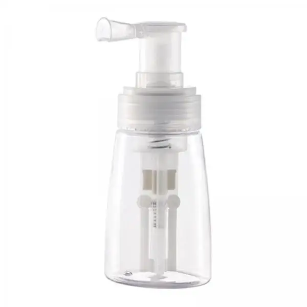 Refillable PET Spray Bottle 140ml Powder Container Clear Portable for Barber Shop Beauty Salon Travel