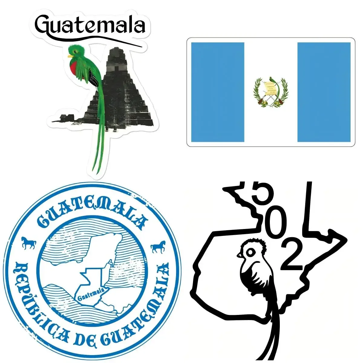 

Auto-Aufkleber Sticker Decal Laptop Farbe Guatemala Karte Flagge car Camper Accessories Anti Scratch Exterior Decor