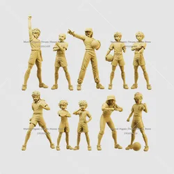 1/64 1/43 1/35 Miniature Scene Doll White Model Un-panited Captain Tsubasa Ozora KojiroHyuga Wakabayashi Genzo Action Figure