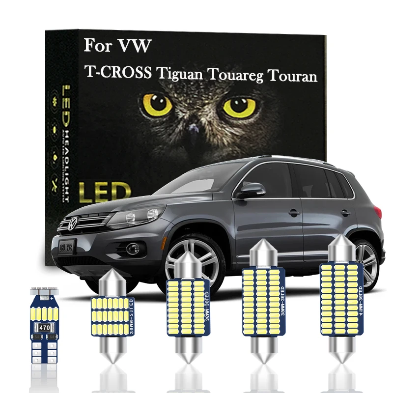 

Canbus For Volkswagen VW TCROSS C11 Tiguan 5N AD1 Touareg 7L 7P Touran 1T1 1T2 1T3 5T1 Interior Dome Read Lighting LED