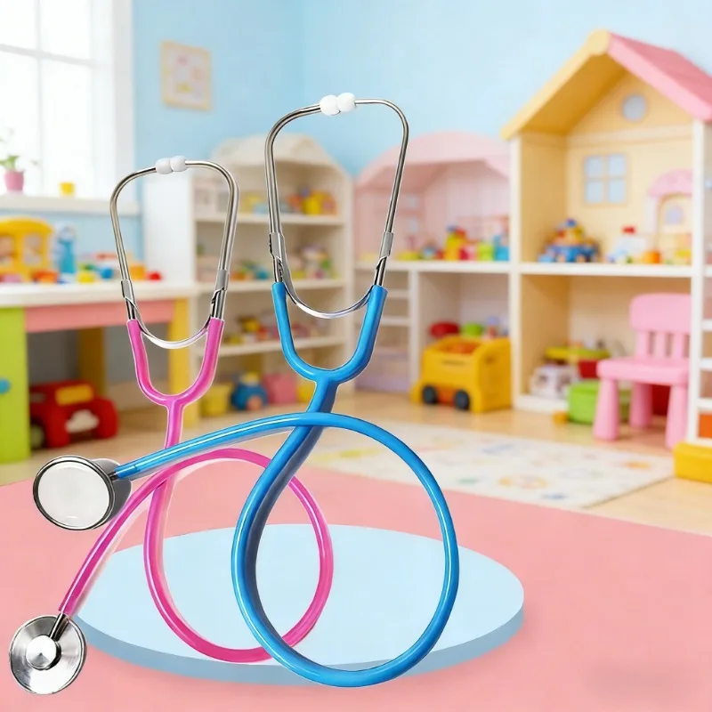 

Kids Role Play Simulation Doctor Stethoscope Toy Plastic Accessories Family Parent-Child Games Gift for Little Boys and Girls