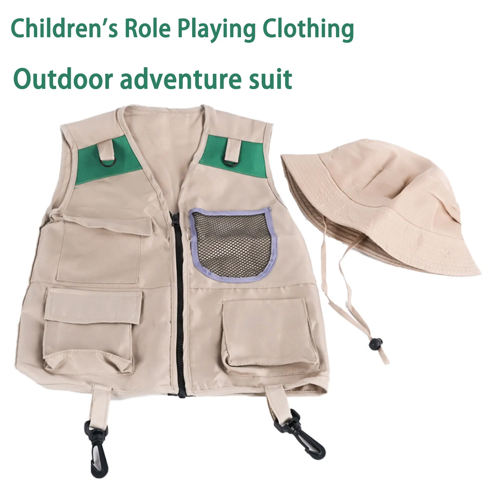 Disfraz de explorador para niños, disfraz de actuación de exploración de insectos al aire libre, disfraz de arqueólogo de juegos de rol para niños