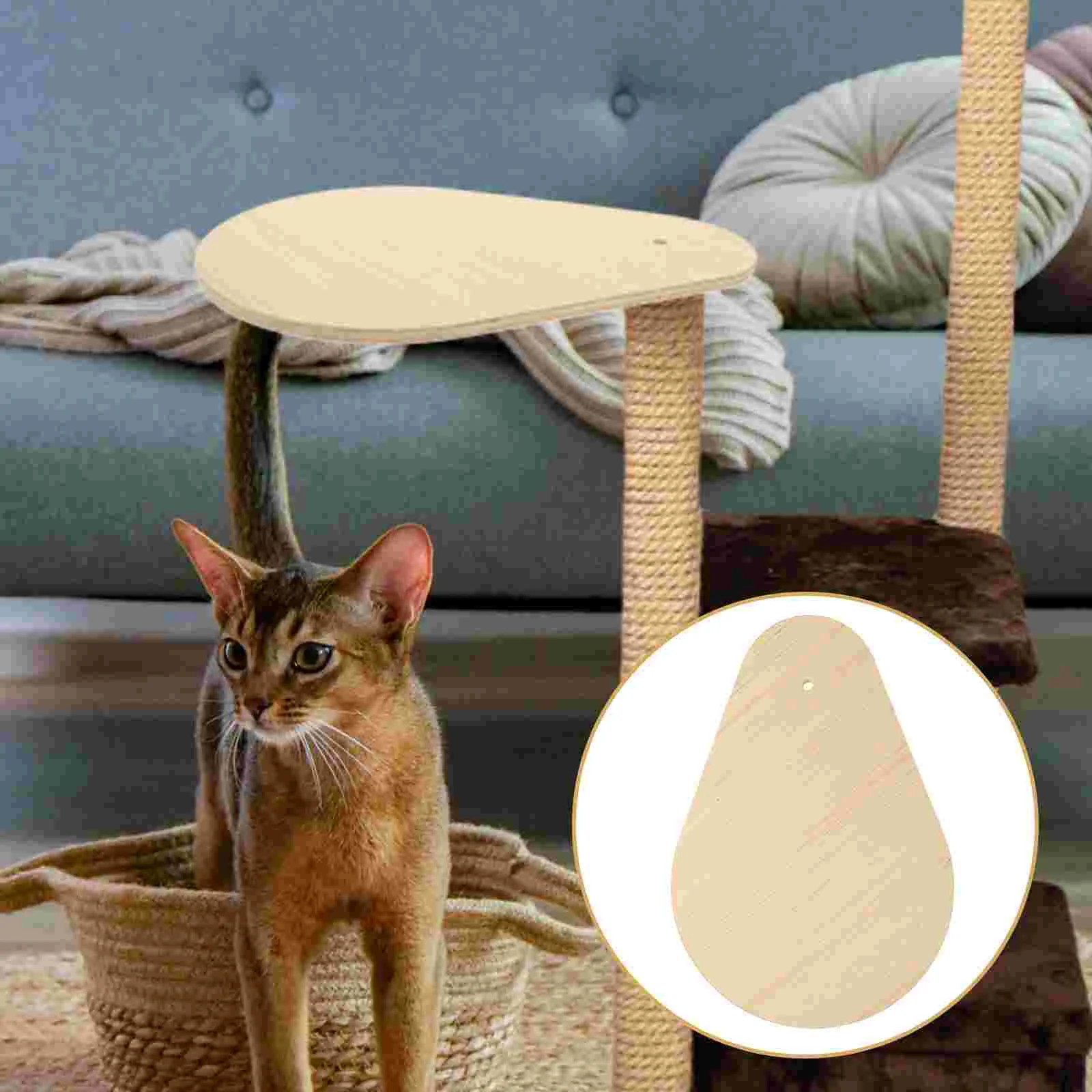 

Cat Climbing Frame Accessories Bed Replaceable Scratching Post Platform Detachable Board Solid Wood Multilayer Household Sturdy