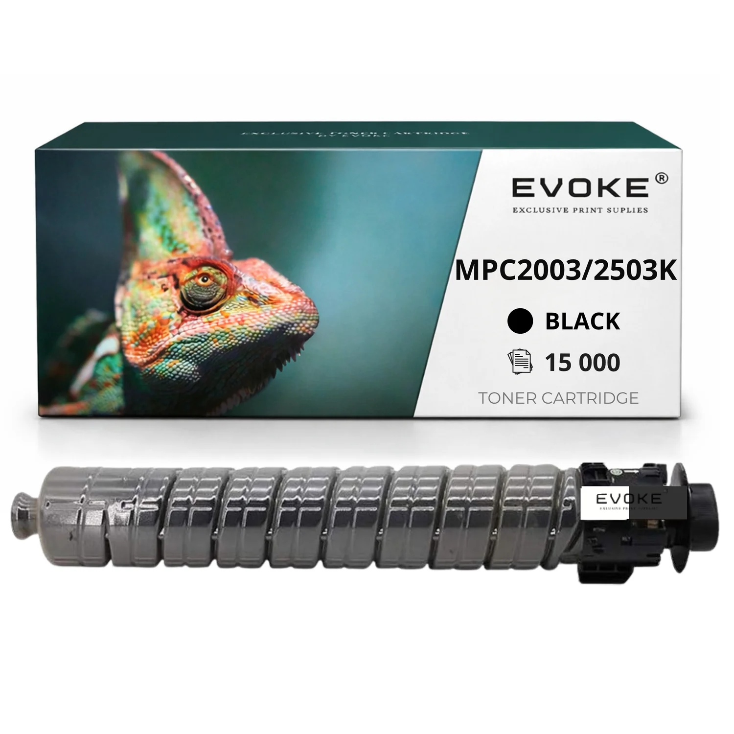 Evoke compatibele toner voor Ricoh Mpc-2003 2503K Mpc2003K Mpc2503K Mpc2003 Mpc2503 841925 Zwart 15000 pagina's Aficio Mp C2003Sp C2503 C2503Sp C2004 C2011