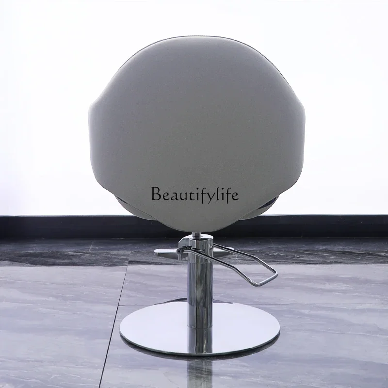 Chaise de salon de coiffure en acier inoxydable, siège haut de gamme pour la coupe et la embaudes cheveux