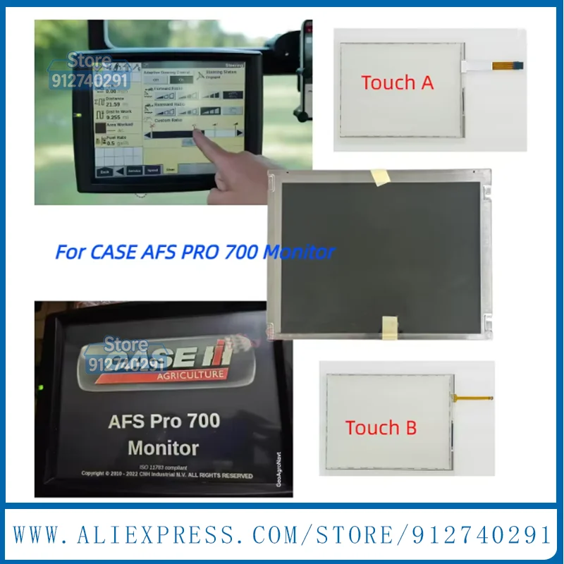 LCD Display Screen For Case IH AFS Pro700 New Holland Intelliview IV Intellview 4 Monitor New LCD Touch Screen TS104A5B012