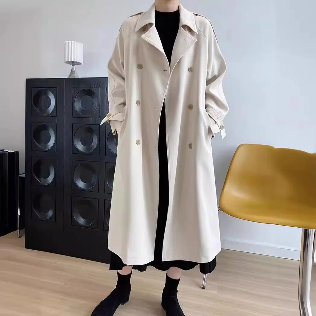 

SuperAen Spring 2024 New Korean Style Draping Trench Coat Women's Casual Trench Coat