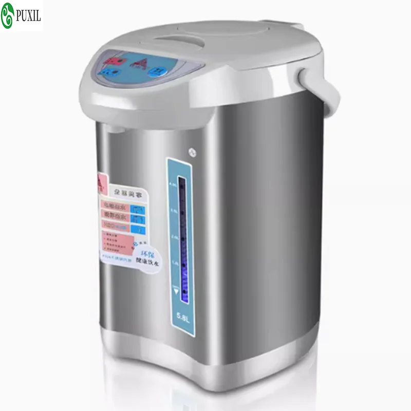 220V 110V 5.8L Electric Kettle Thermopot Water Dispenser Hot Water Boiler Drink Water Pump 24H Auto Keep Warm SUS Pot