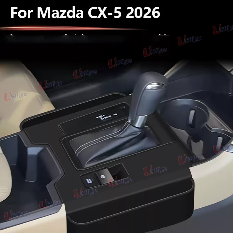 For Mazda CX-5 CX5 CX 5 2026 2027 Car Center Console Gear Shift Panel Silicone Pad Box Central Control Organizer Car Accessories 3