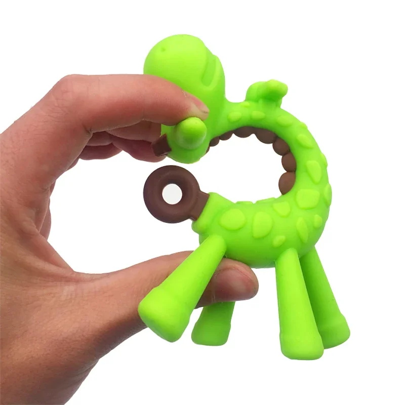 Baby Teether Cartoon Teething Nursing BPA Free Soft Silicone Baby Teeth That Fawn Molar Rod Giraffe To Bite The Teether Safty