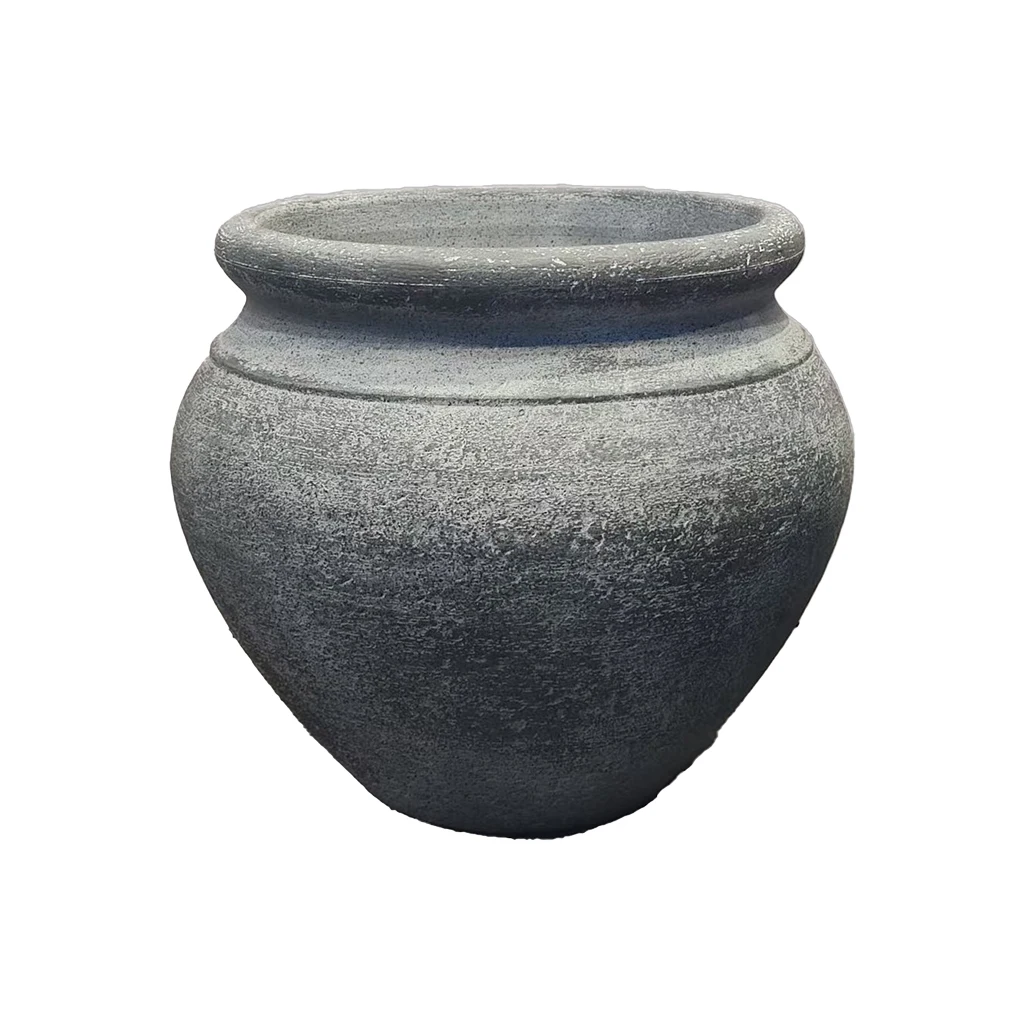 Ceramic clay flower pot traditional retro style can be customized size and color outdoor flower pot