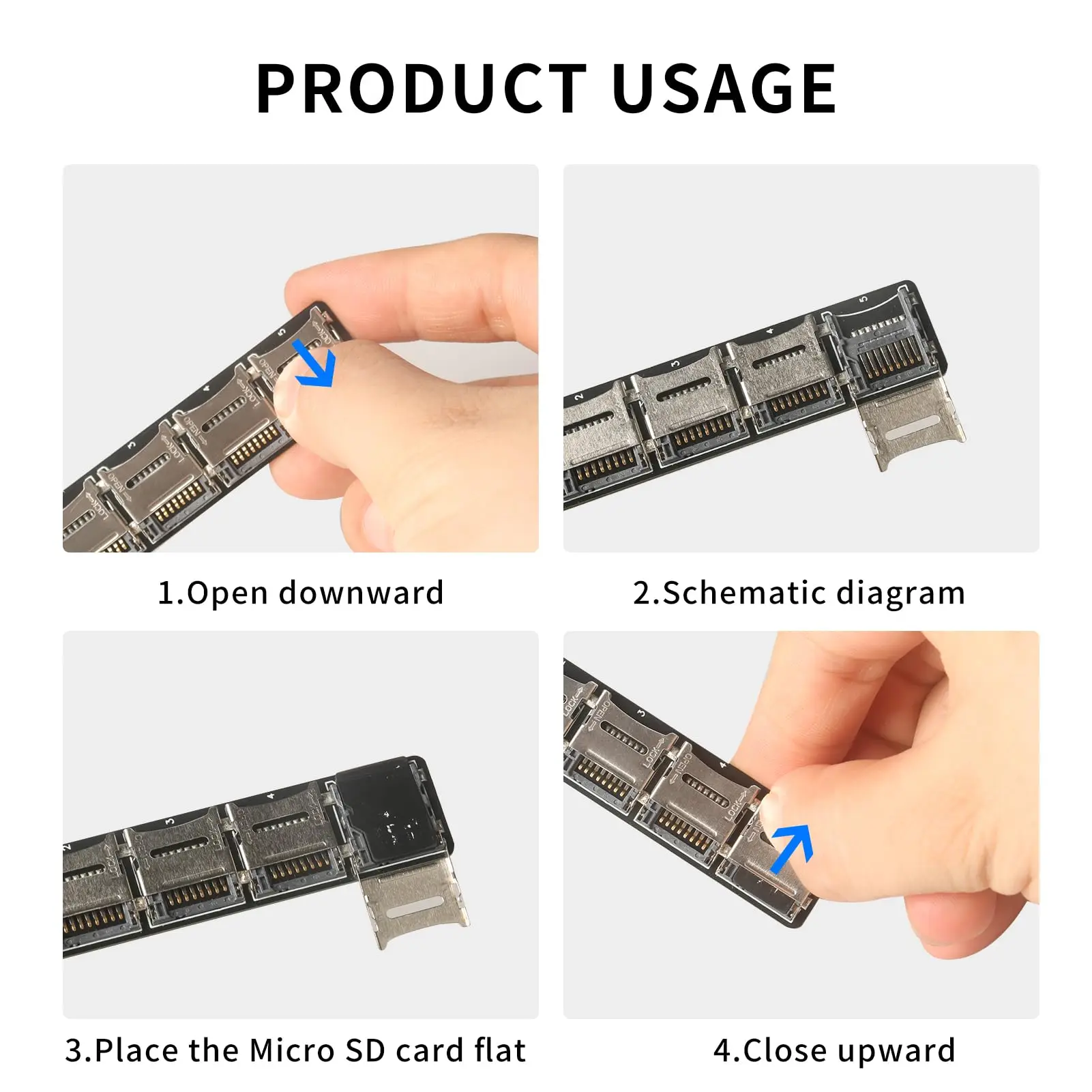 6/10-Slot Micro SD Card Storage Case,Lightweight, Portable and Compact, Supporting Micro SDHC/Micro SDXC/Micro SD Card Storage