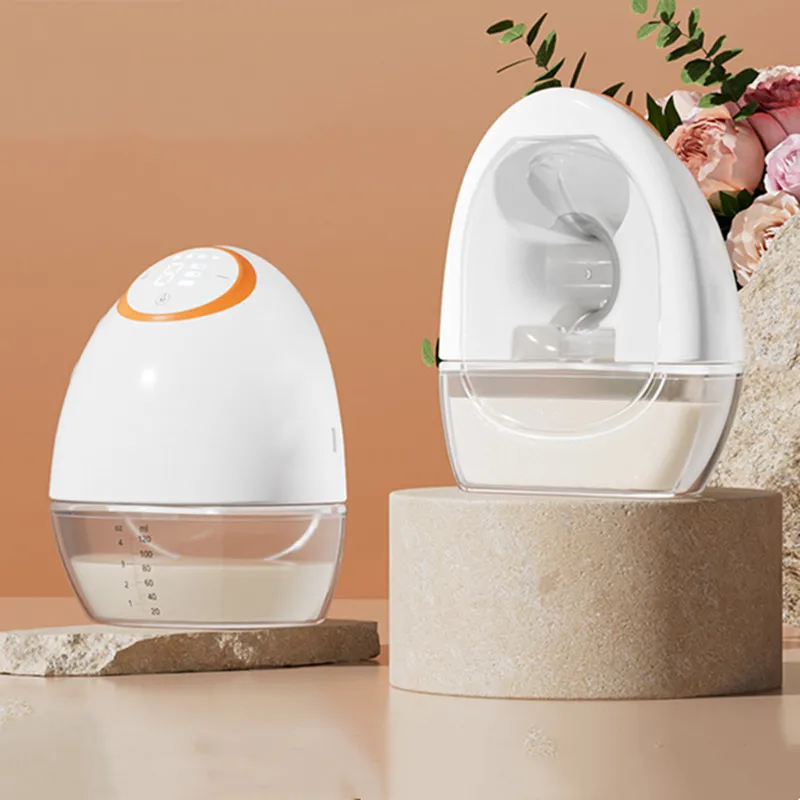 Wearable All-in-one Electric Breast Pump, Hands-free High Suction Invisible Milking Machine Milk Collector, Breast Pump Electric