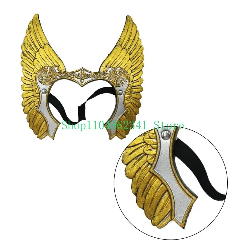 Valkyrja عقال إكسسوارات الشعر Norses Warriour عقال زي الهالوين التأثيري زي الفايكنج لحفلة Mardi Gras