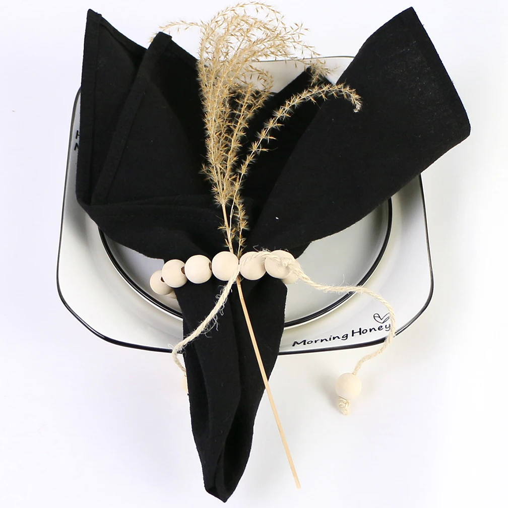 

10pcs Table Cloth Napkins Square Cotton Fabric Reusable Durable Dish Towels for Dinner Wedding Christmas Party Gift Decor