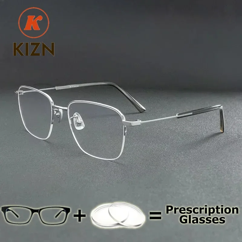 

Очки KIZN с диоптриями: Мужские медицинские оптические линзы для коррекции зрения, пресбиопии, миопии, фотохромные, титановые, с IP-покрытием