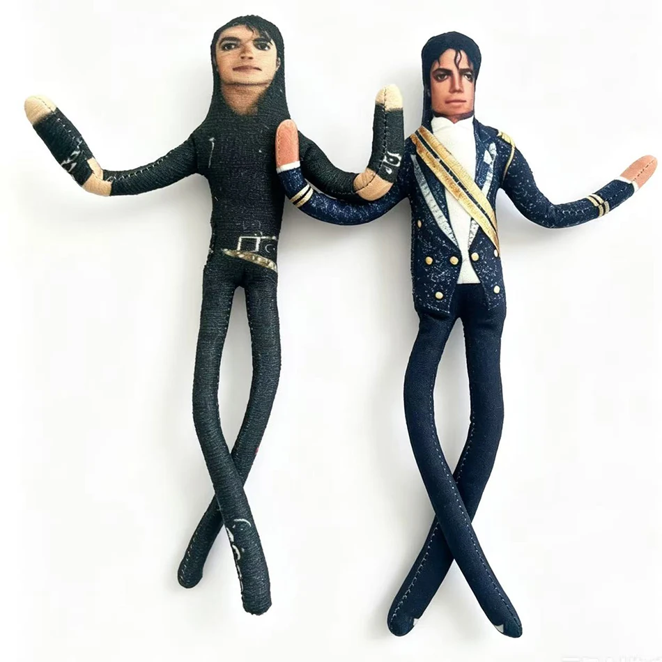 New Style  Michael Jackson Cosplay Prop Doll Plush Stuffed Figure Dolls Room Decoration Abstract Joint Mobility Props Gift
