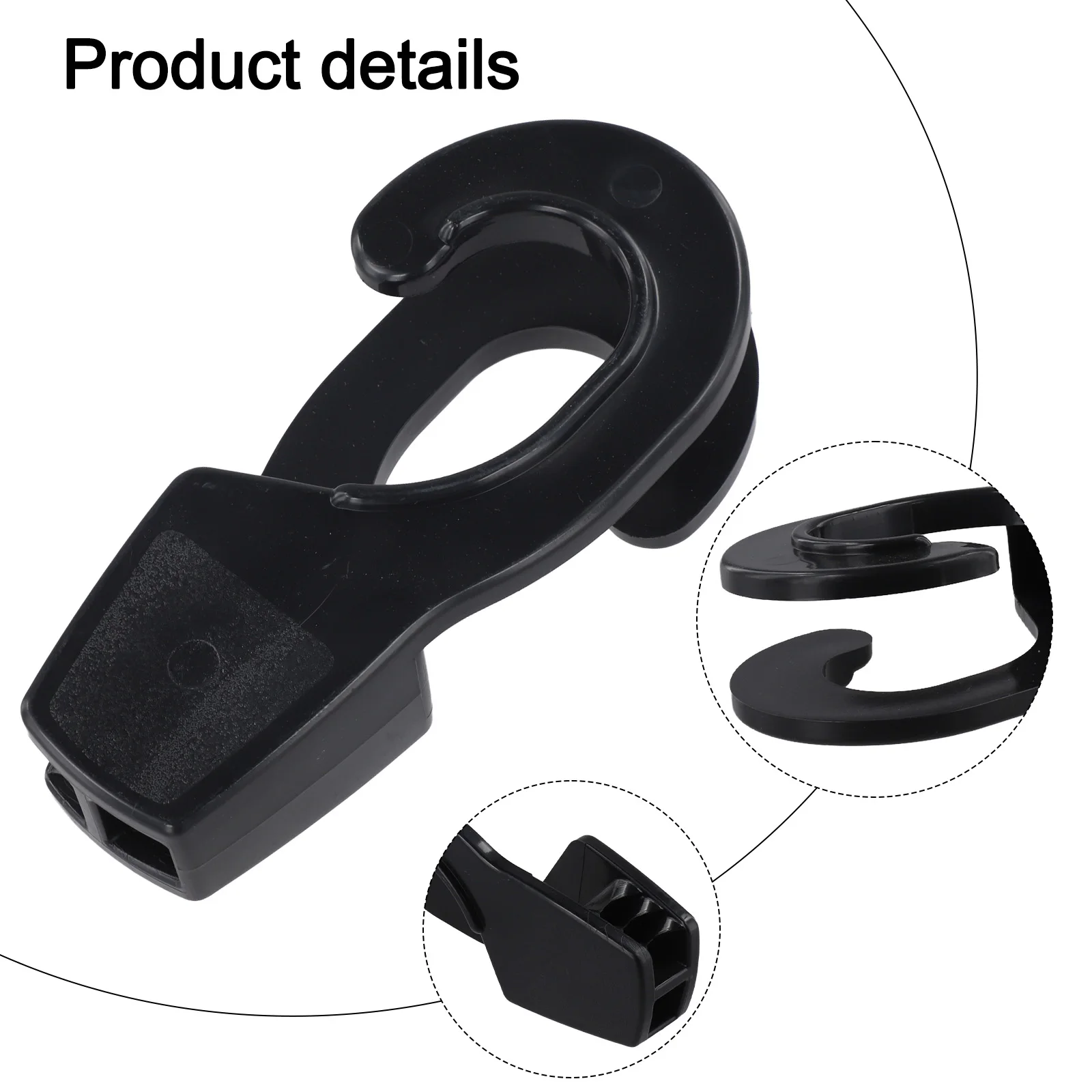 Boat Rail Fender Hanger Hook 32mm with Adjustable Angled Grooves for Mudguard Rope Control in Marine Applications