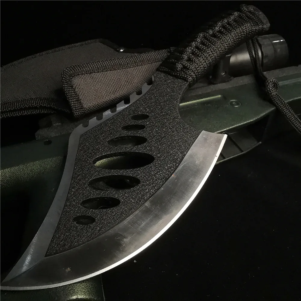 

High Hardness Stainless Steel Hand Axe Small Outdoor Survival Field Opening Self-Defense Tactical Tool