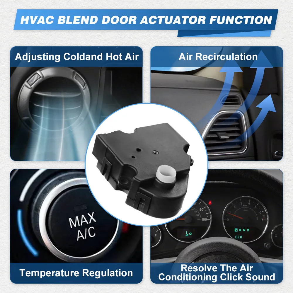 

Auto Left Main HVAC Heater Blend Door Actuator 604166 89018380 52474878 For Cadillac DeVille 2000 2001 2002 2003 2004 2005