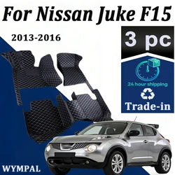 Car Floor Mat For Nissan Juke F15 2013~2016 Anti-dirt Pad Reduces Friction Car Mat Waterproof Floor Mat Car Accessories