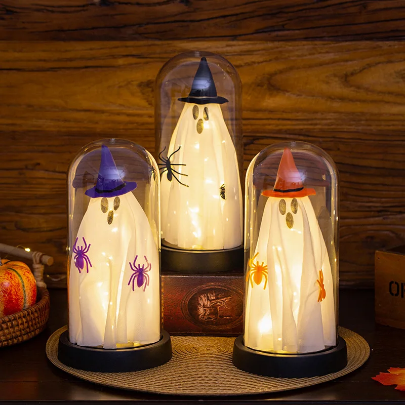 

Светящиеся торшеры на Хэллоуин, шляпа волшебника, ведьма, подвесной призрак, ночные огни, подвеска, фестиваль призраков, атмосфера ужасов, художественный орнамент