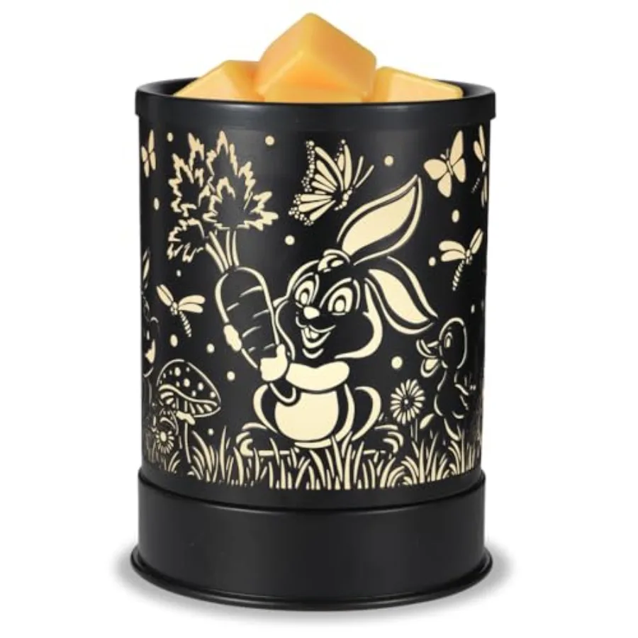 Metal Wax Melts Warmer, 2-in-1 Electric Scented Candle Wax Melter and Wax Cubes, Aromatherapy Essential Oil Burner for Home Déc