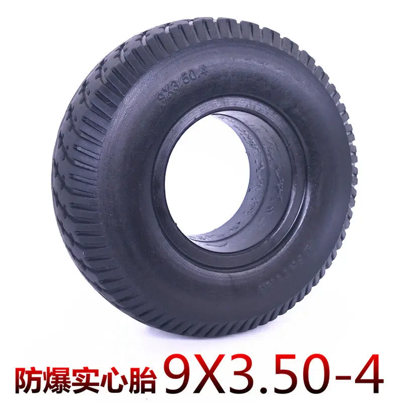 Inflatable-Free Anti-Solid Tire 9X3.50-4 Scooter-Inch Tricycle Outer Tire