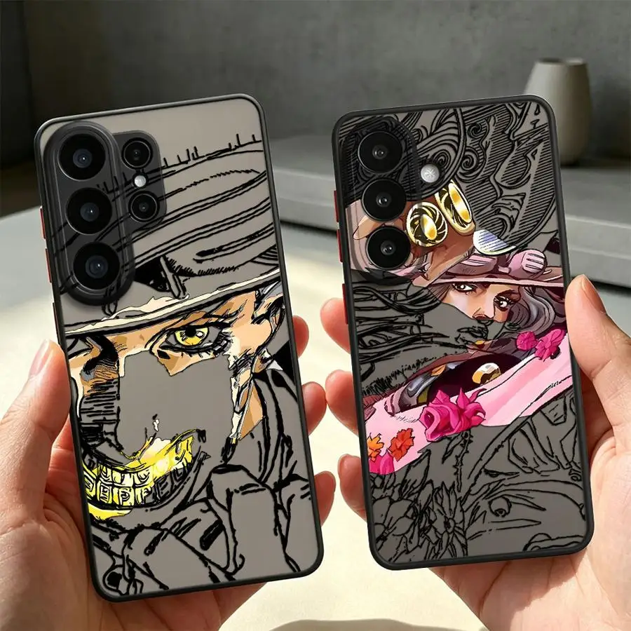Case for Samsung Galaxy S26 S23 FE S25 Ultra S24 Plus S21 S22 Note 20 Ultra 10+ S20 FE Funda Back Phone Cover JoJo Bizarres
