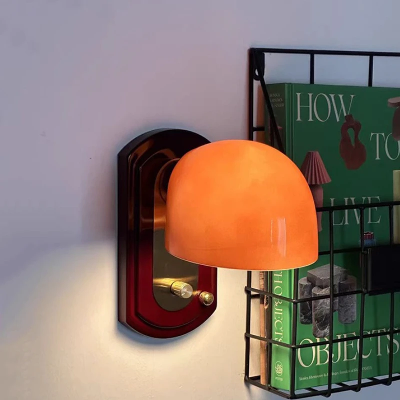 

Bedroom bedside wall lamp American retro home bathroom balcony entrance wall lamp