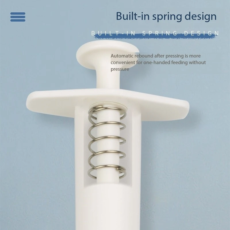 Jeringa de píldoras para mascotas con punta de silicona, agarre lateral, tabletas de tirador, dispensador, Popper, herramienta de alimentación