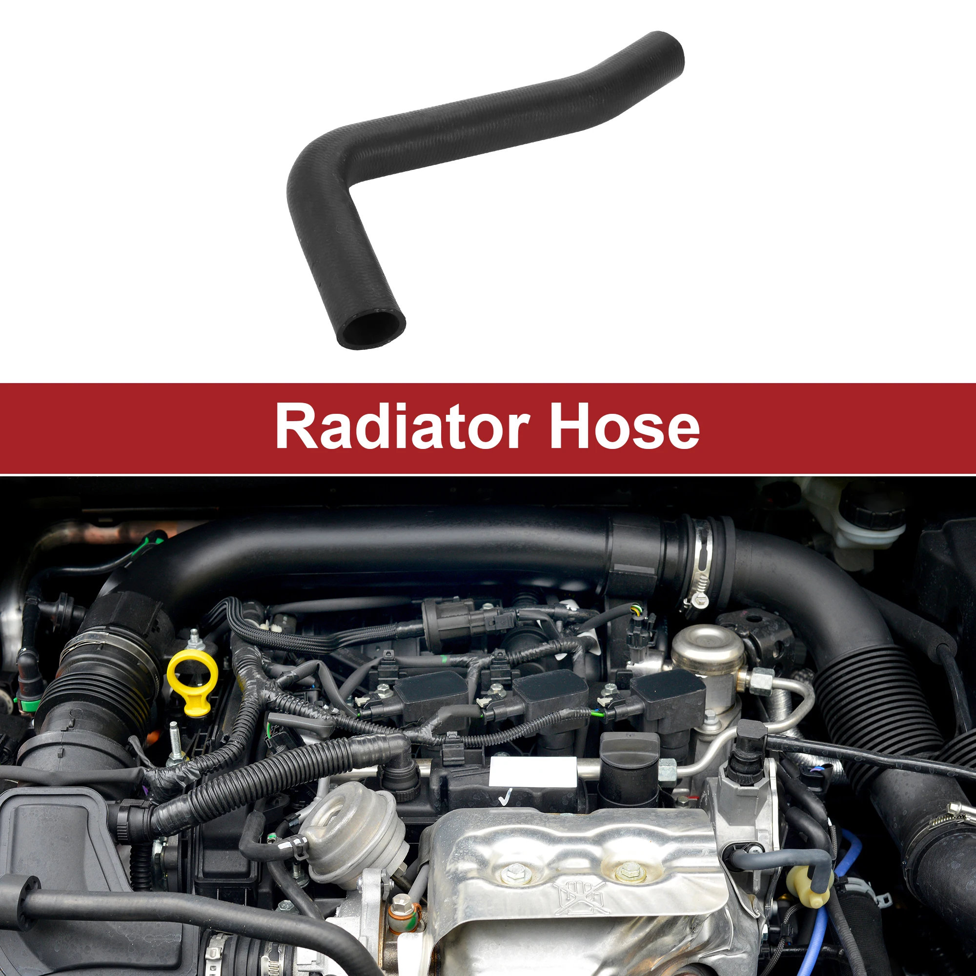 

UXCELL Radiator Hose for Toyota FJ Cruiser 4.0L 2007-2009 No.1657131130 Rubber Black