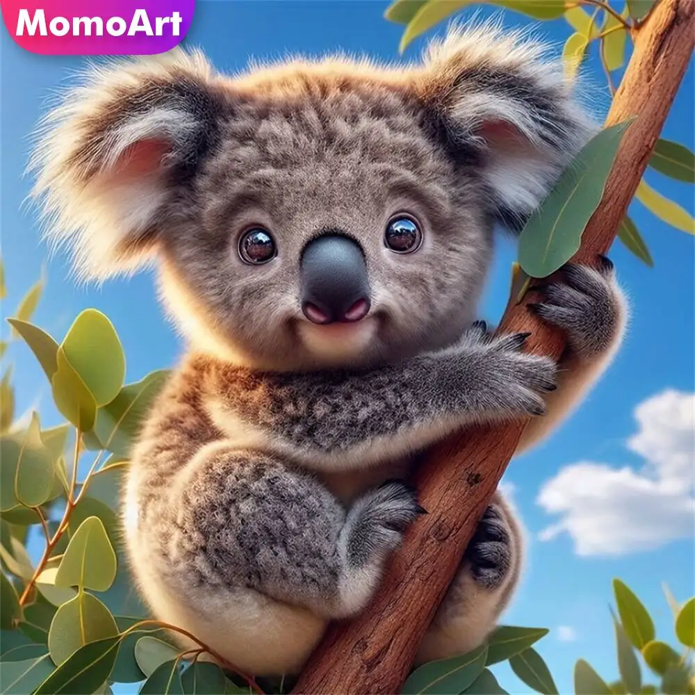 Momoart Bär Diamant Mosaik Tier voller Runde Diamant Malerei Mond Stickerei neue Ankunft handgemachte Hobby