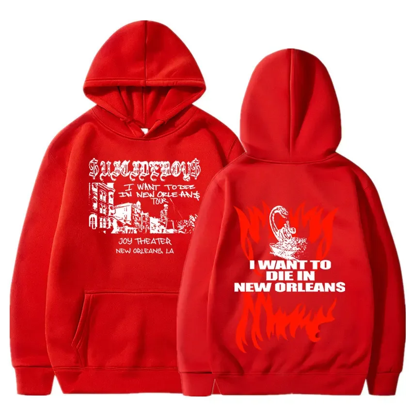 Suicide Boy Hoodie Suicide Boys I Want To Die In New Orleans Music Album Aesthetic Sweatshirt Hip Hop Rapper Pullover Streetwear