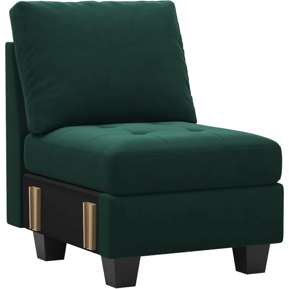 

Single Seat Module for Modular Sectional Sofa Green