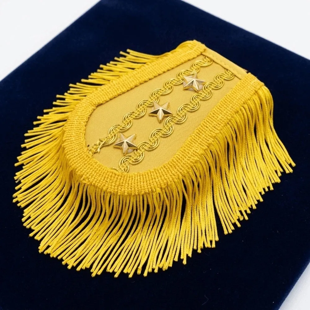 Classic Stars Tassel Epaulettes Fancy Looks Group Uniform Collocations Shoulder Board Dynamic Visual Effects Formal Event Dress