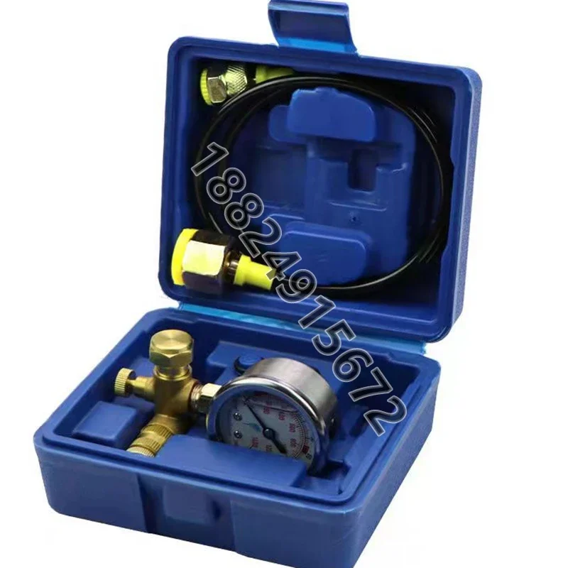 Excavator nozzle nitrogen gauge pressure measurement inflation device hydraulic crusher crushing hammer accessories