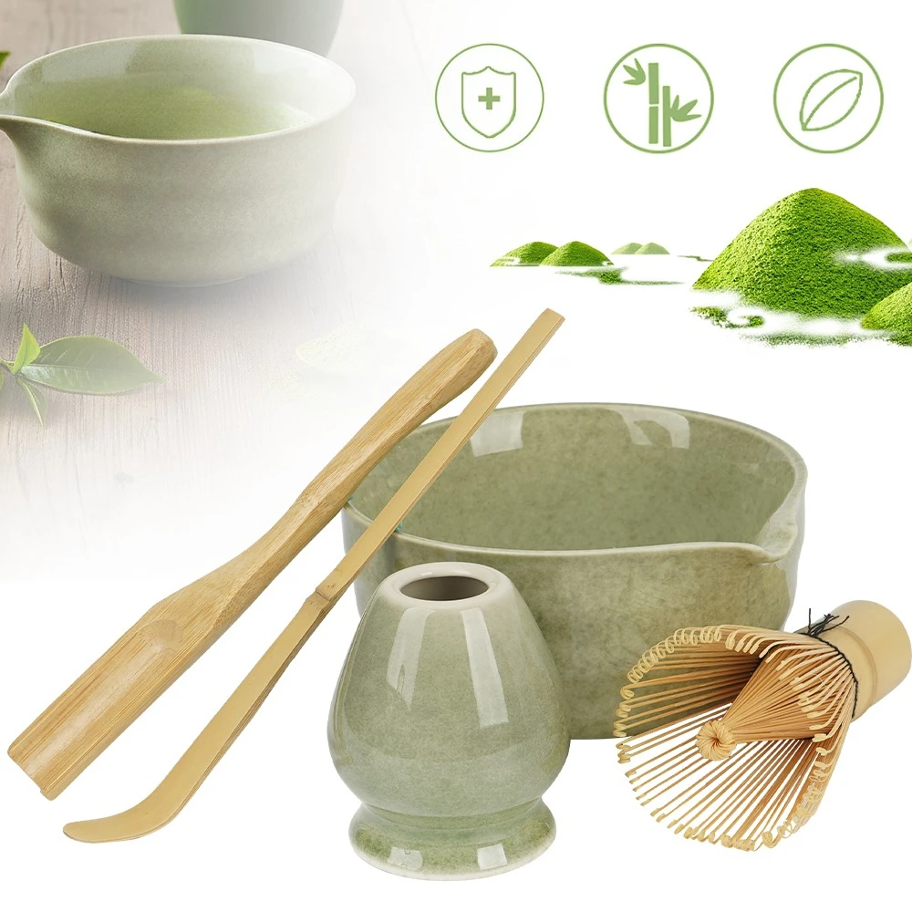 Set per preparare il matcha, kit completo da 5 pezzi, per la cerimonia del tè giapponese, ideale per preparare facilmente il matcha a casa, un regalo perfetto per gli amanti del matcha.