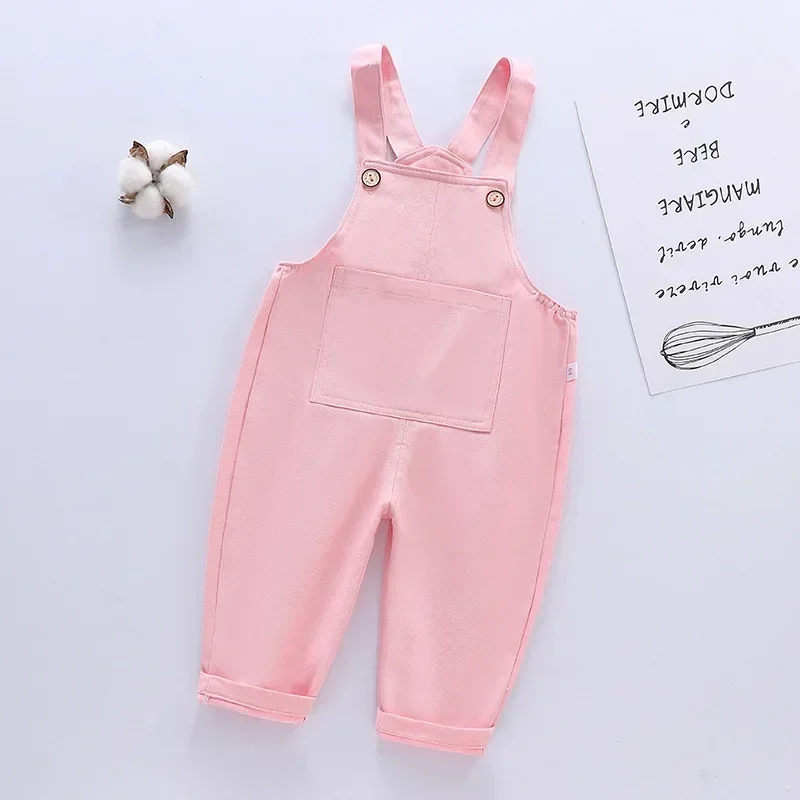 New Girls Denim Overalls Children Cowboy Suspender Pants Kids Jumpsuit Girl Jeans Trousers Spring Autumn 1-5Y Children Clothes