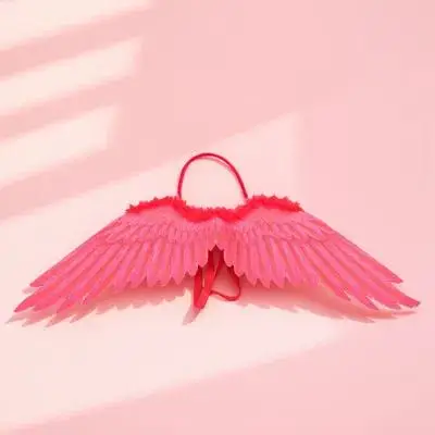 1pc Angel Wing Prop Large Fairy Wings For Girls Halloween Christmas Cosplay Party Performance Decoration Kids Costume