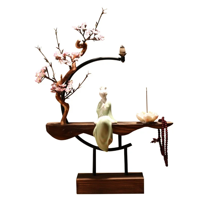 Creative backflow incense burner home office living room desktop entrance decorative incense burner