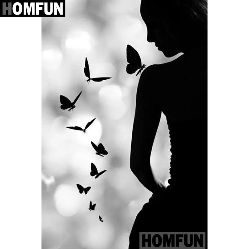 HOMFUN 5D DIY Diamond Painting Full Square/Round Drill 