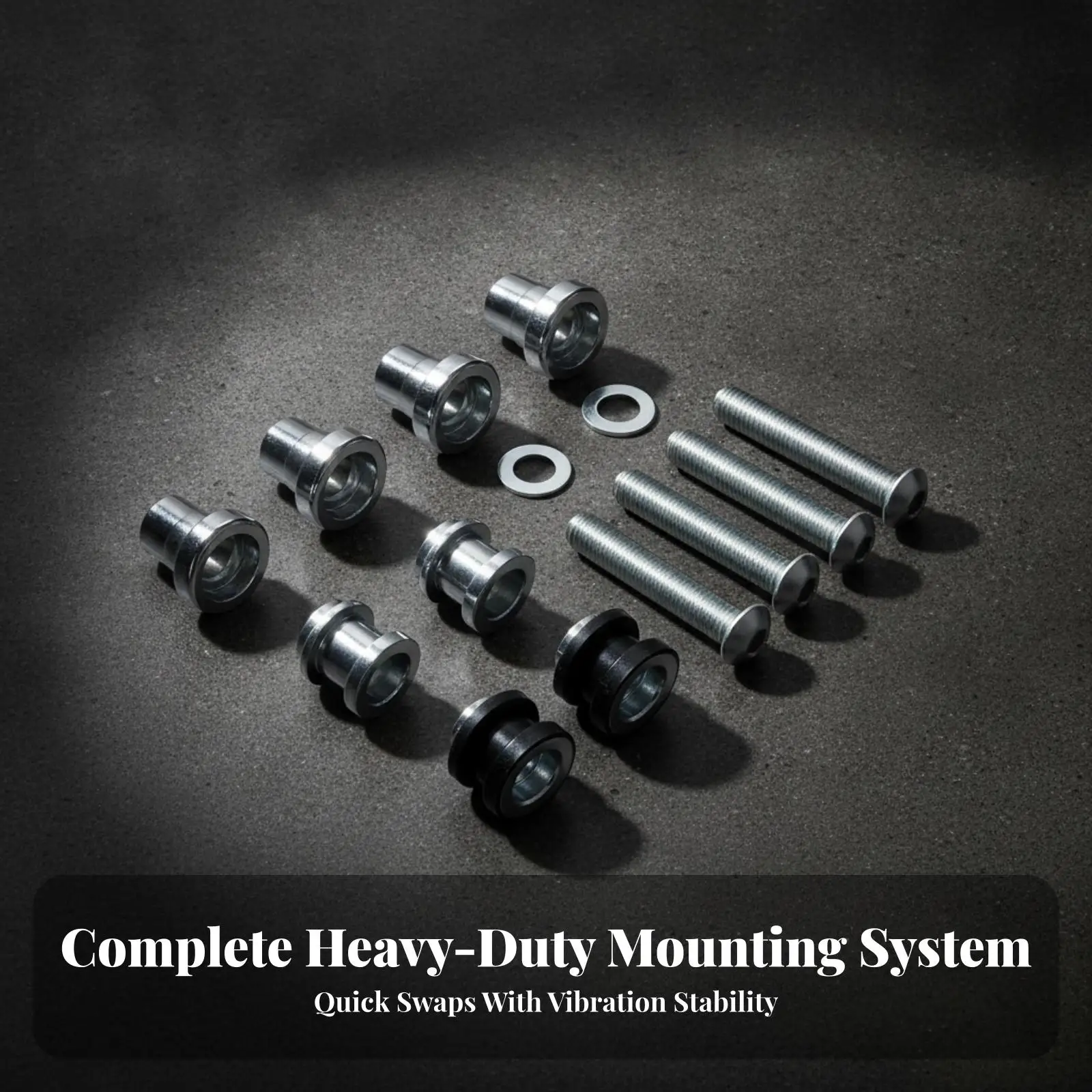 Motorcycle Luggage Mounting Kit Metal Fastener Assortment for Storage Case Saddlebag Installation with Spacers and Washers