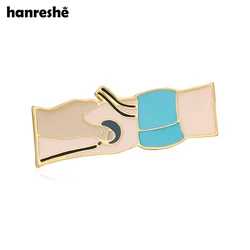 Hanreshe Blood Pressure Test Brooch Medical Funny Enamel Pin Jewelry for Doctor Nurse Backpack Lapel Badge Accessories Gift